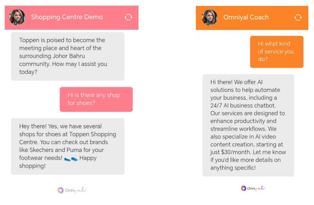 Explore Omniyal’s AI Chatbots